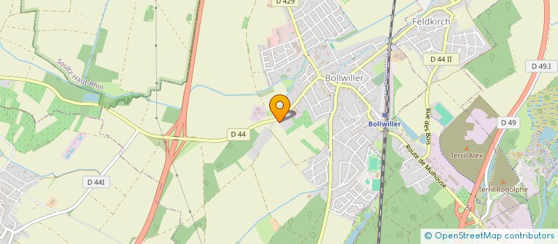 localisation de l'entreprise SCI TRAPEZE  BOLLWILLER
