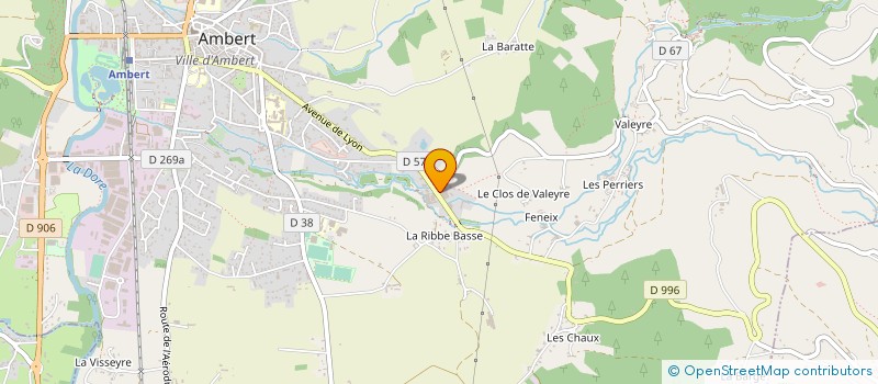 localisation de l'entreprise SCI TRAPON LANDES IMMO  AMBERT