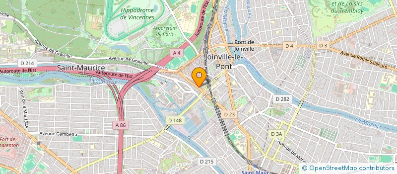 localisation de l'entreprise SCI TRAPPES WALLON  SAINT-MAURICE