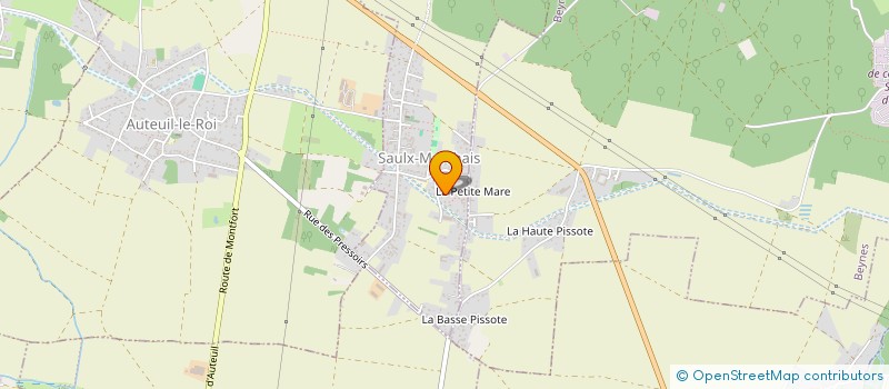 localisation de l'entreprise SCI TRARIDER  SAULX-MARCHAIS