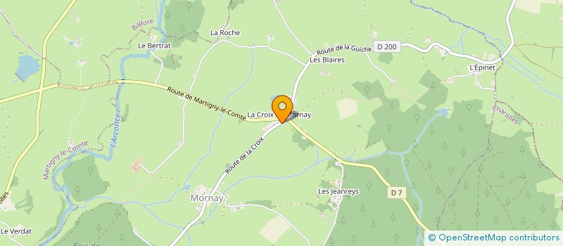 localisation de l'entreprise SCI TRASPEC  MORNAY