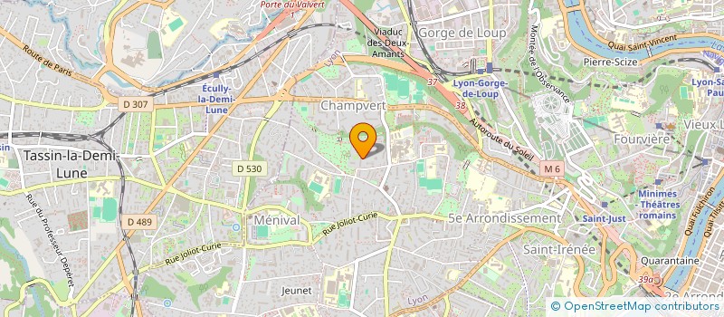 localisation de l'entreprise SCI TRAVERDOUTRE  LYON