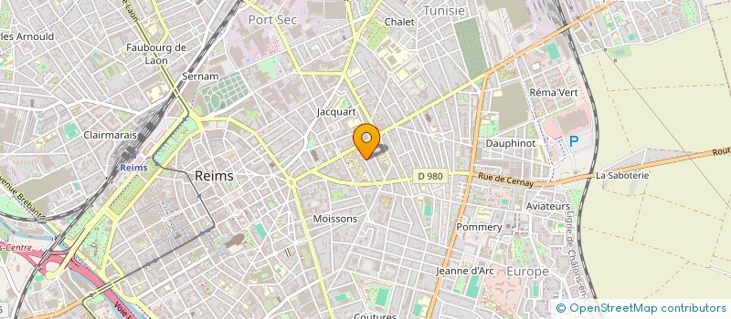 localisation de l'entreprise SCI TRAVERGNE  REIMS