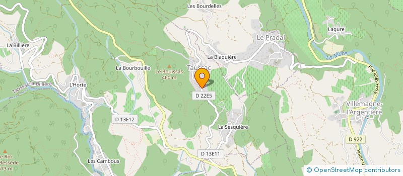 localisation de l'entreprise SCI TRAVERSIERE  TAUSSAC-LA-BILLIERE