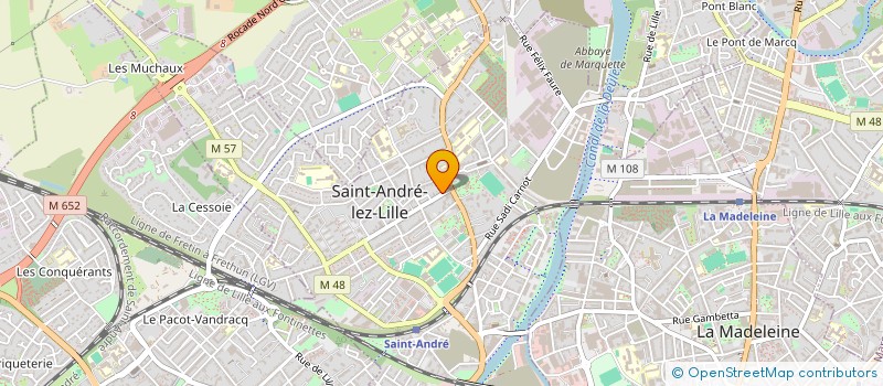 localisation de l'entreprise SCI TRAVERSIERE  SAINT-ANDRE-LEZ-LILLE