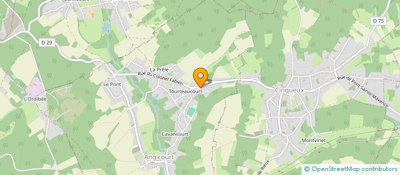 localisation de l'entreprise SCI TRAYBERG  ANGICOURT