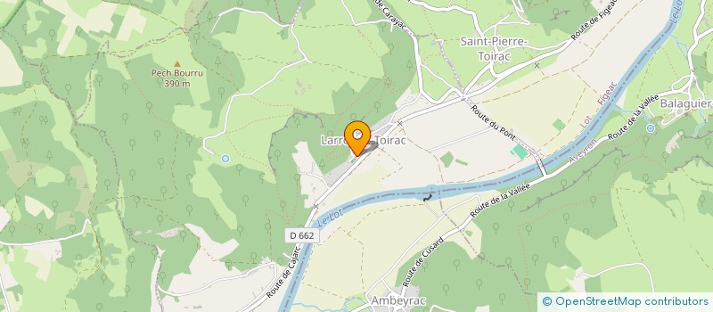 localisation de l'entreprise SCI TRC  CALVIGNAC