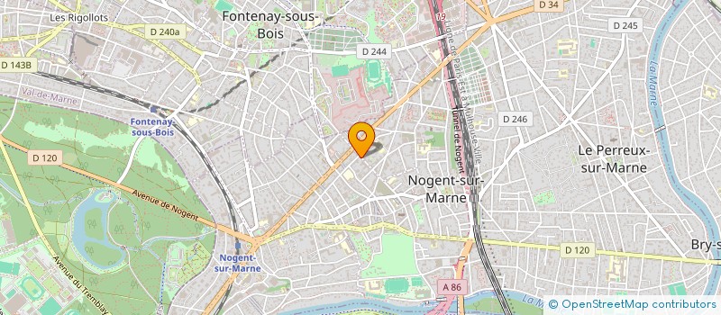 localisation de l'entreprise SCI TRCG 43 SAINT JACQUES  NOGENT-SUR-MARNE