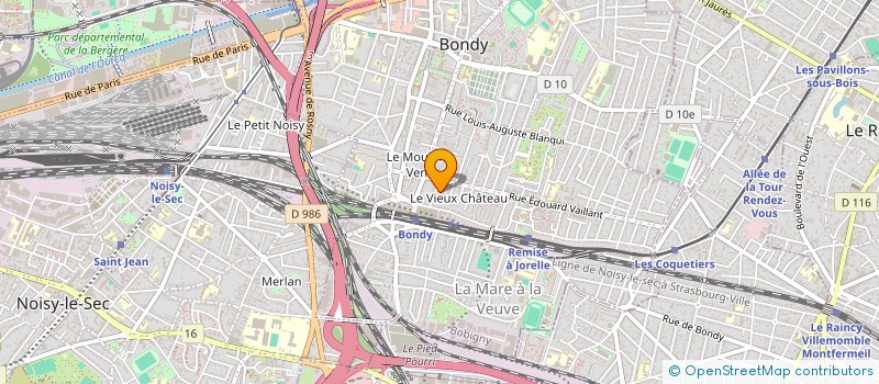 localisation de l'entreprise SCI TRE LAGHI  BONDY