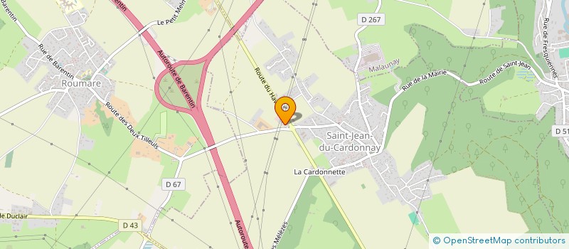 localisation de l'entreprise SCI TREAYEAM  SAINT-JEAN-DU-CARDONNAY