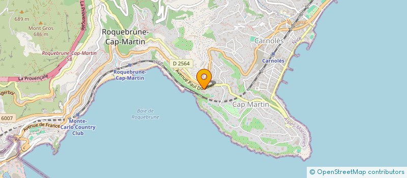 localisation de l'entreprise SCI TREB à ROQUEBRUNE-CAP-MARTIN