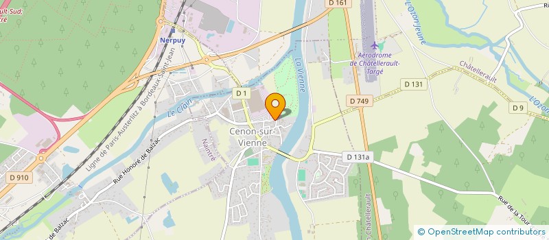 localisation de l'entreprise SCI TREBA  CENON-SUR-VIENNE