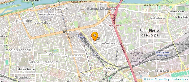 localisation de l'entreprise SCI TREBALOUX  TOURS