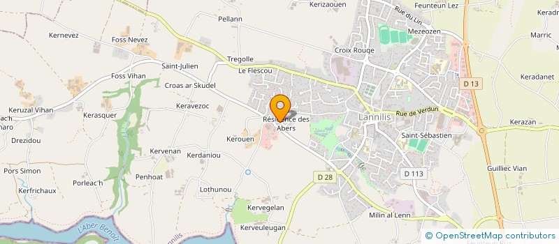 localisation de l'entreprise SCI TREBAOL  LANNILIS