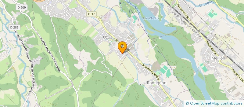 localisation de l'entreprise SCI TREBI  UZOS