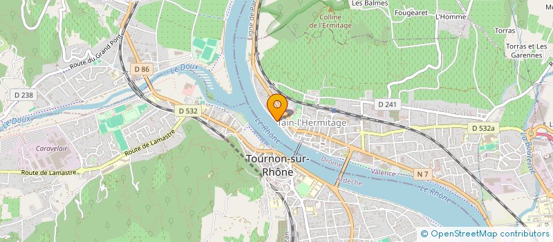 localisation de l'entreprise SCI TREBOR  TAIN-L'HERMITAGE