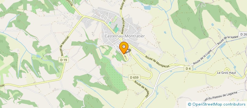 localisation de l'entreprise SCI TREBOR  CASTELNAU-MONTRATIER