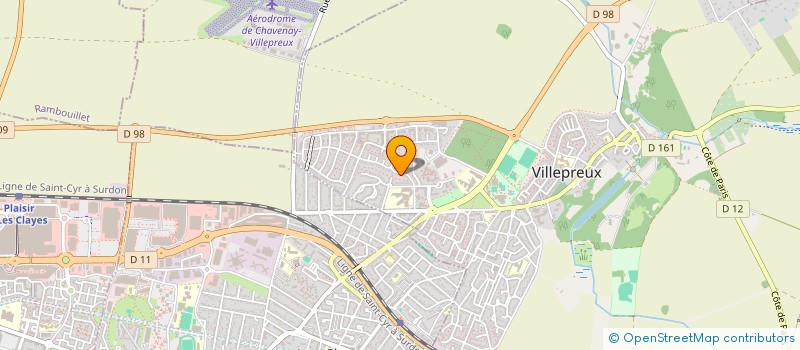 localisation de l'entreprise SCI TREC  VILLEPREUX