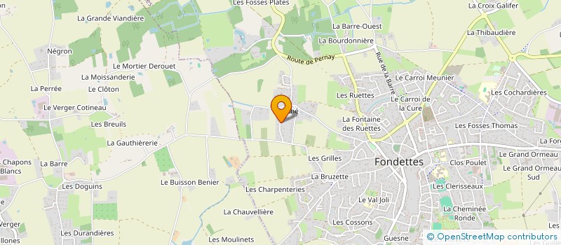 localisation de l'entreprise SCI TRECHE à FONDETTES