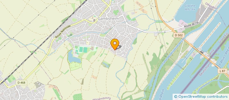 localisation de l'entreprise SCI TREECARE  GAMBSHEIM