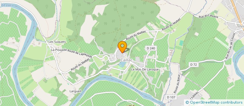 localisation de l'entreprise SCI TREFIM  CAILLAC