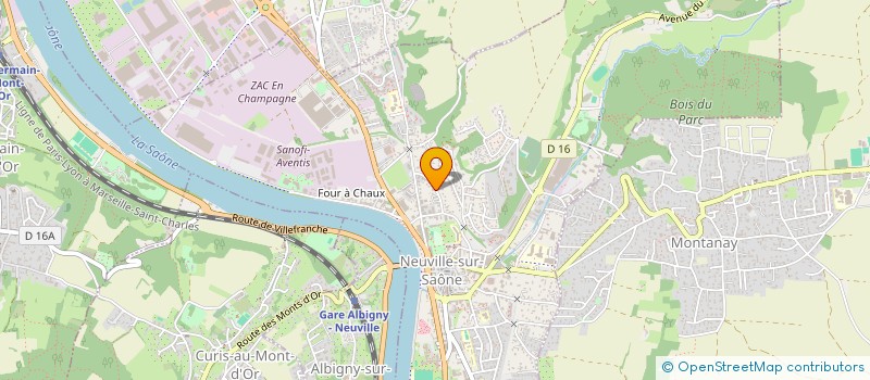 localisation de l'entreprise SCI TREFLE  NEUVILLE-SUR-SAONE