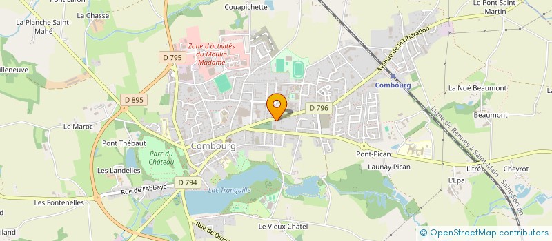 localisation de l'entreprise SCI TREFUMEL  COMBOURG