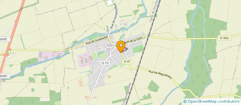 localisation de l'entreprise SCI TREG  MERXHEIM