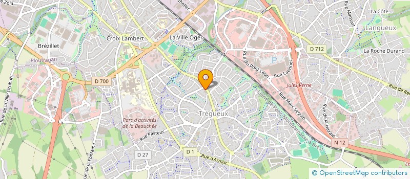 localisation de l'entreprise SCI TREG'HEURTEL  TREGUEUX