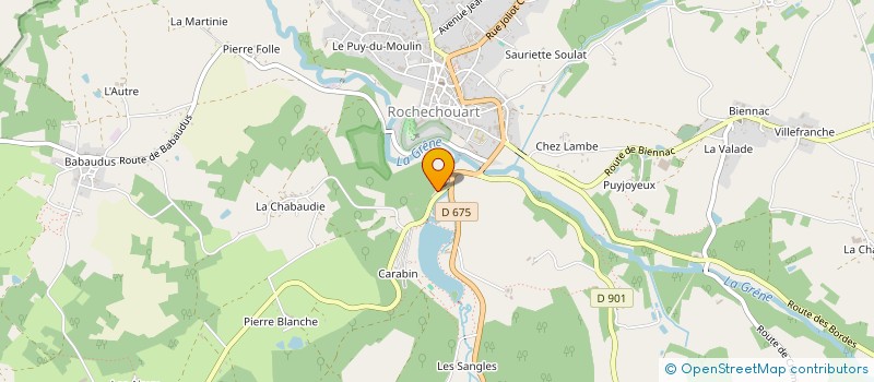 localisation de l'entreprise SCI TREGUEL  ROCHECHOUART