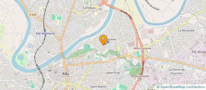 localisation de l'entreprise SCI TREILLES à ALBI