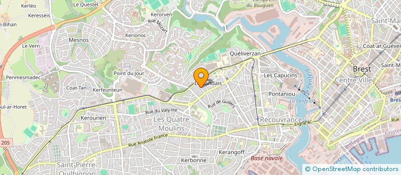 localisation de l'entreprise SCI TREIZ COZ  BREST