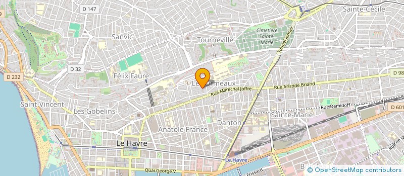 localisation de l'entreprise SCI TREIZE AVRIL à LE HAVRE