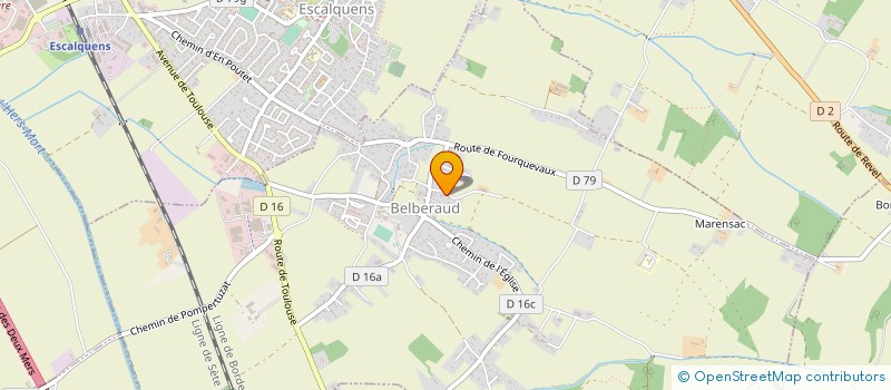 localisation de l'entreprise SCI TREIZE VENTS  BELBERAUD