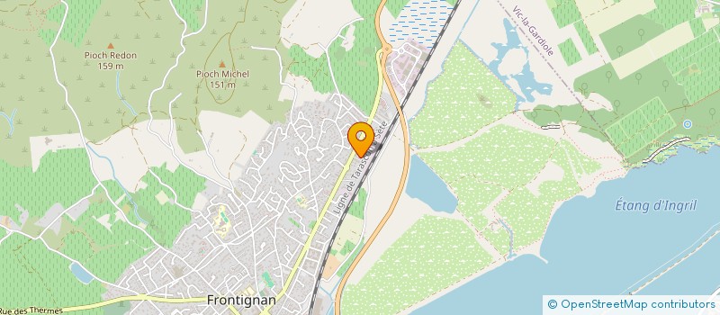 localisation de l'entreprise SCI TRELLE FRONTIGNAN  FRONTIGNAN