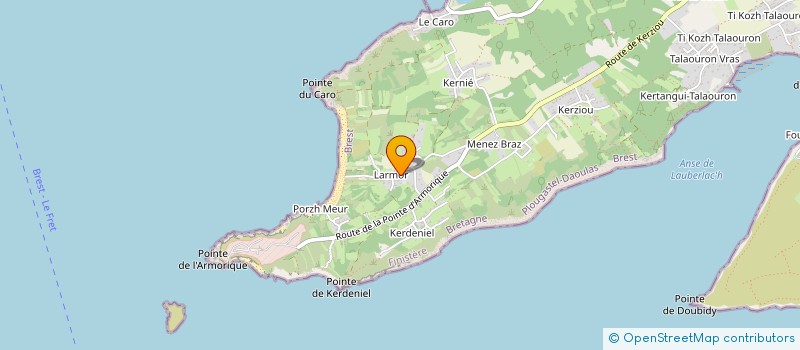 localisation de l'entreprise SCI TREMA  PLOUGASTEL-DAOULAS