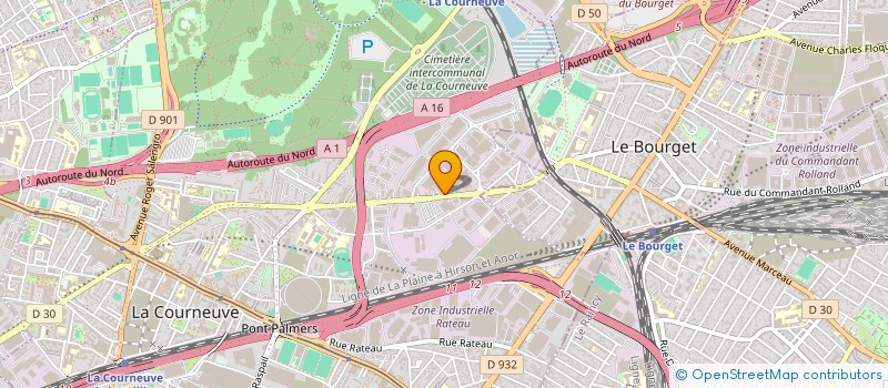 localisation de l'entreprise SCI TREMBLAY à LA COURNEUVE