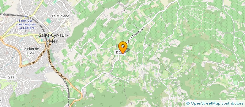 localisation de l'entreprise SCI TREMEGES à LA CADIERE D'AZUR