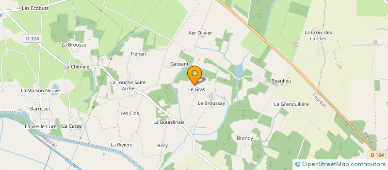 localisation de l'entreprise SCI TREMOREL  FEGREAC