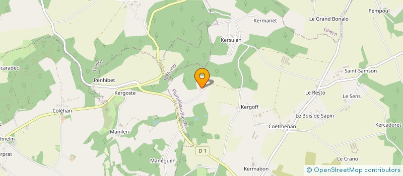 localisation de l'entreprise SCI TREMORIN  PLUMELIAU-BIEUZY