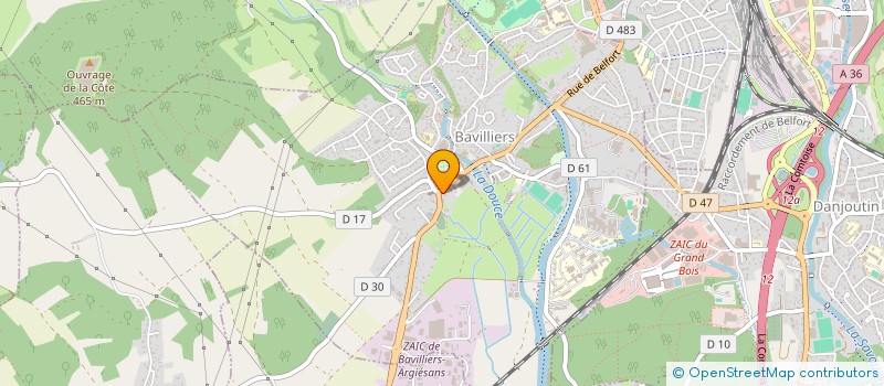 localisation de l'entreprise SCI TRENPOLINE  BAVILLIERS