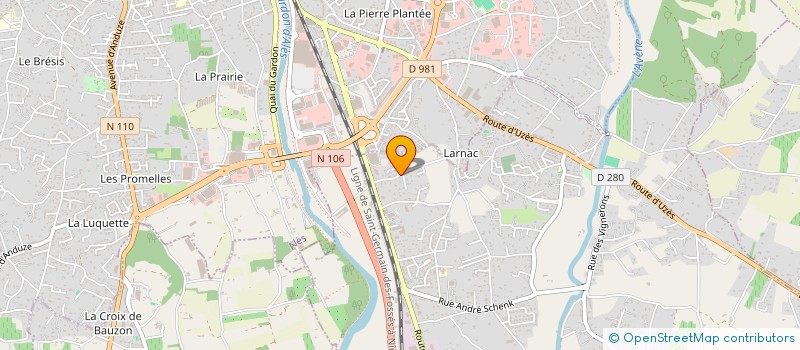 localisation de l'entreprise SCI TRENQUIER  SAINT-HILAIRE-DE-BRETHMAS