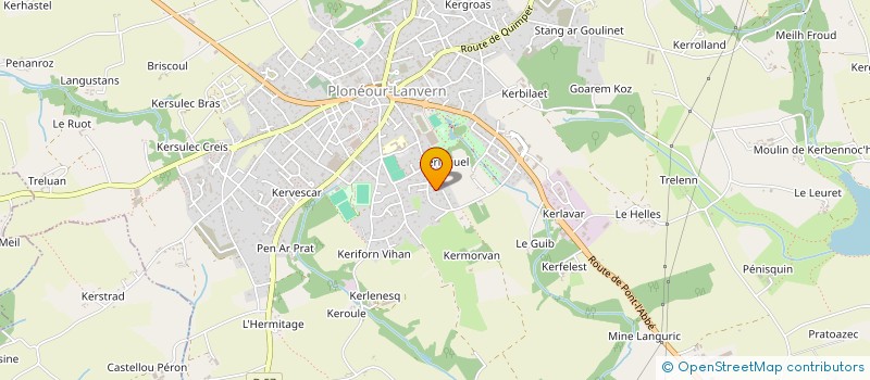 localisation de l'entreprise SCI TRENTE TRENTE O - P  PLONEOUR-LANVERN