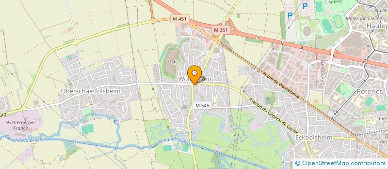 localisation de l'entreprise SCI TRENTE TROIS  WOLFISHEIM