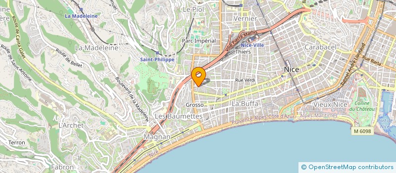 localisation de l'entreprise SCI TRENTINI  NICE