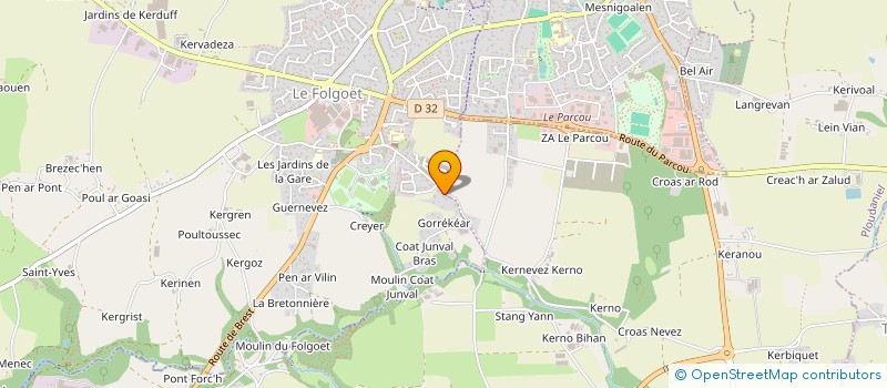 localisation de l'entreprise SCI TREPAU  LE FOLGOET