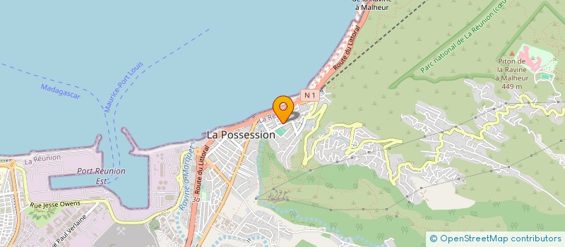 localisation de l'entreprise SCI TREPORT à LA POSSESSION