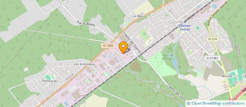 localisation de l'entreprise SCI TRESARRIEU TOCTOUCAU  CESTAS