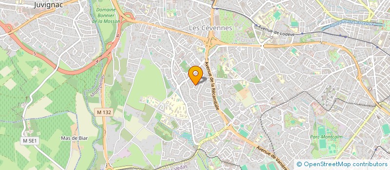 localisation de l'entreprise SCI TRESCASES à MONTPELLIER
