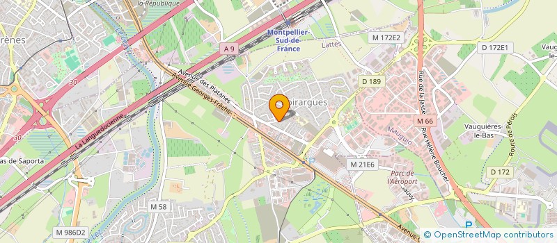 localisation de l'entreprise SCI TRESINE à LATTES